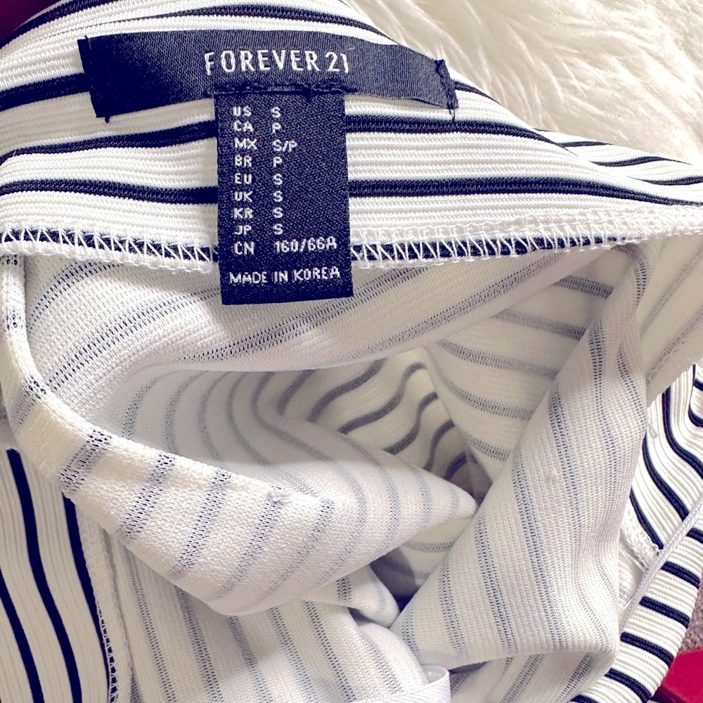 NWOT Forever 21 striped Pencil Skirt - Picture 4 of 5